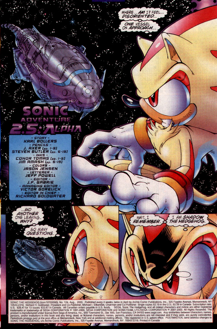 Sonic - Archie Adventure Series July 2003 Page 1